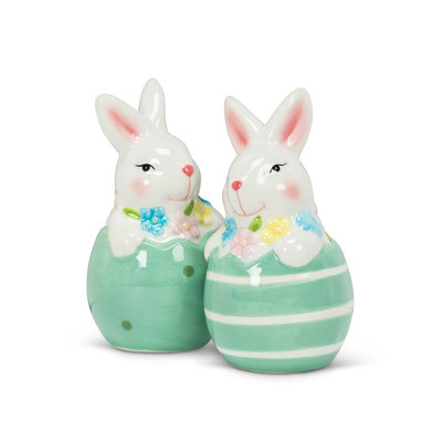 Mr. MJs Bunny in Egg Salt and Pepper Shaker Set