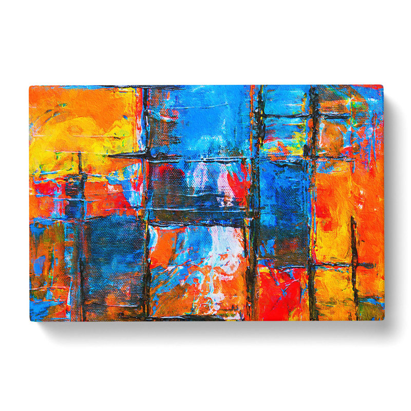 Abstract Art Painting Vol.67 - Wrapped Canvas Painting, 50cm H x 76cm W x 3cm D