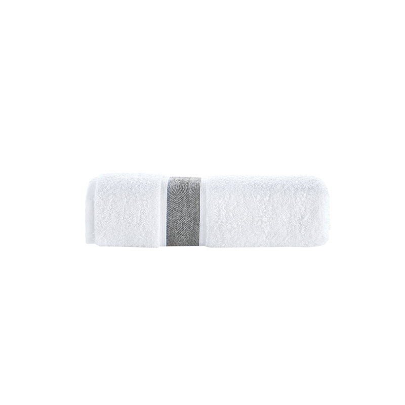 Turkish Cotton Plush Bath Towel, Anthracite