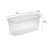Sterilite Narrow Storage Bin with Handles, Container to Organize Shelving, Closets, and Countertops