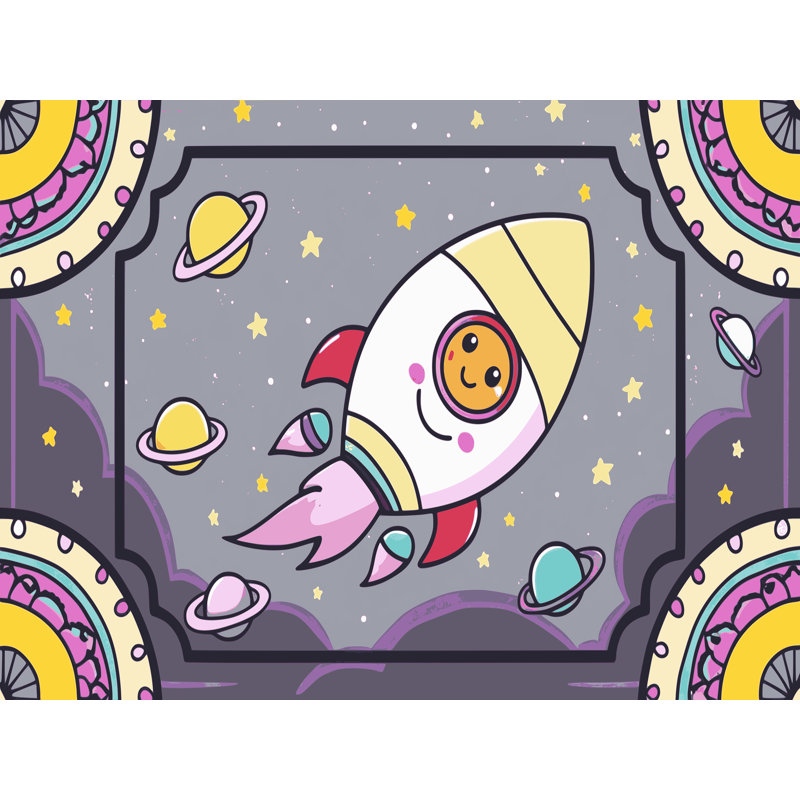 Tapis pour enfants Zoomie, Rectangulaire 7 pi x 10 pi