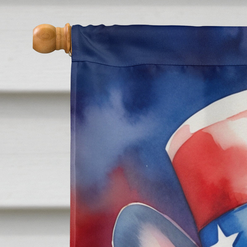Drapeau patriotique de la maison américaine, Bouledogue français brun