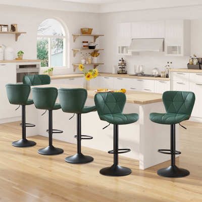 Tabouret de bar et de comptoir pivotant à hauteur réglable