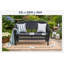 Causeuse de 51 po de largeur Karan-24596892