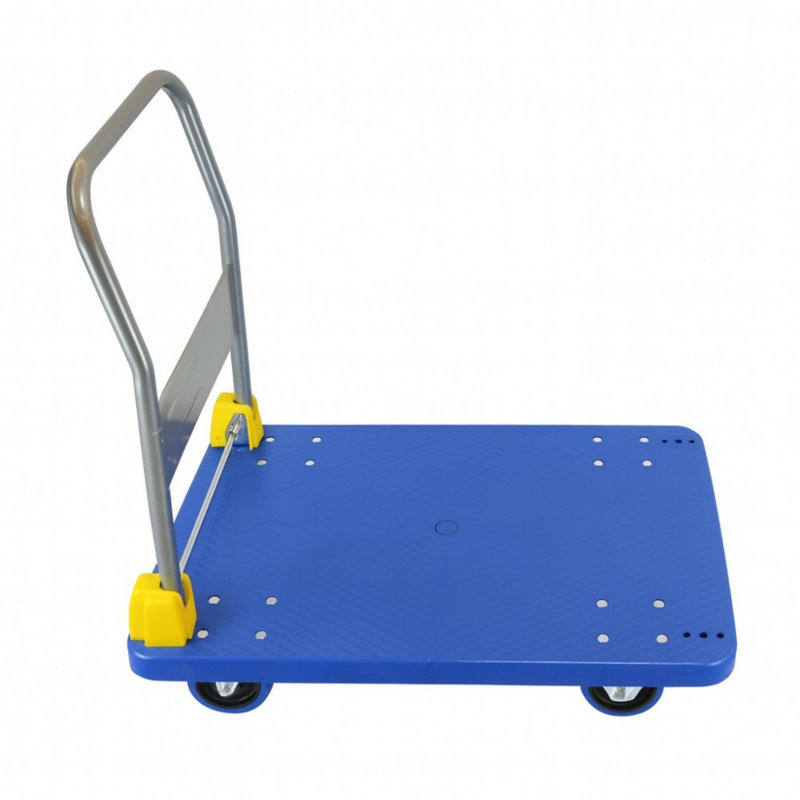 Heavy-Duty Foldable Platform Truck, Blue, 35.8" H x 23.2" W x 35.4" D