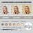 Large Makeup Vanity Desk With Lights & Mirror,10 Round Bulbs Lights with Mirror,Power Outlet,5 Drawers,8 Shelves with Brightness Lighting, Hair Dryer Holder（No Stool)-726282668