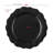 Black Round Lotus Plastic Dinnerware Value Set - 120 Sets
