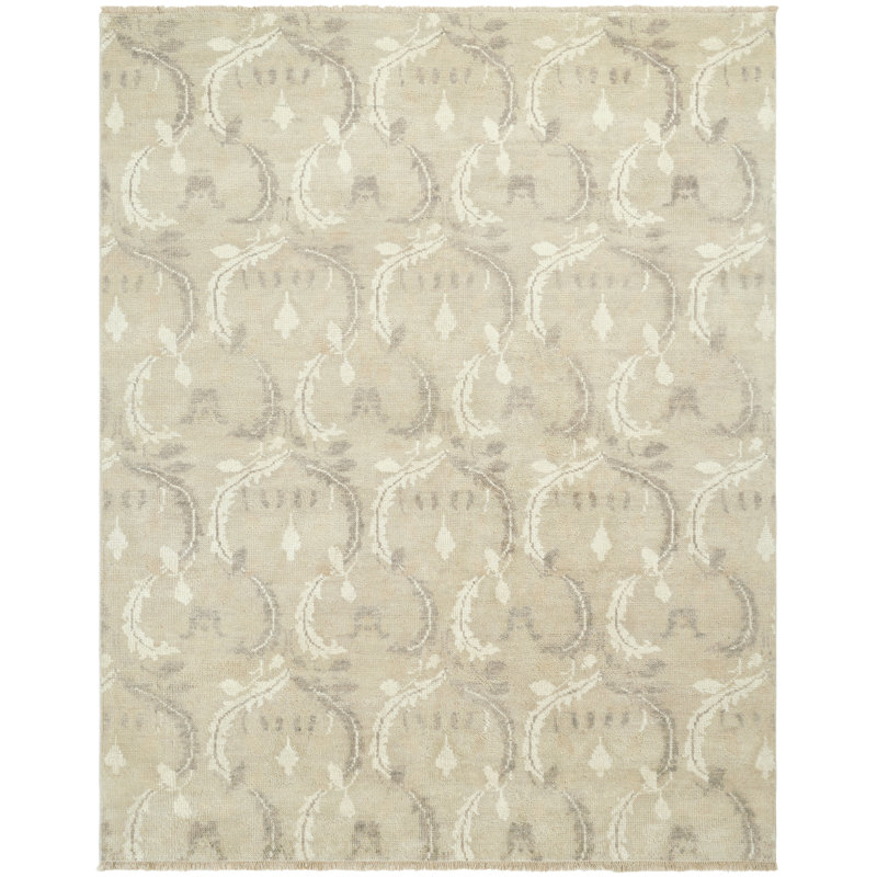 Verona Hand Knotted Wool Area Rug, Rectangle 8' x 10'