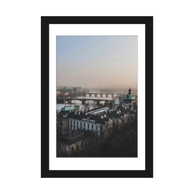 « prague, république tchèque iv » par luke anthony gram, reproduction d’impression sur toile tendue, Blanc