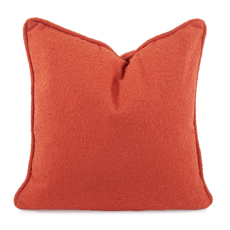 Coussin corail d'Alicante, Carré H 24 po x l 24 po, Orange