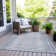 Machine Washable Indoor/Outdoor Xhevrie Blue Rug