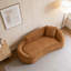 Canapé-lit moderne en chenille avec siège profond et 1 coussin-1670166526