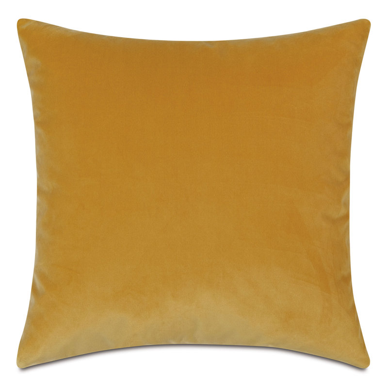 Uma Square Pillow Cover & Insert, Mustard