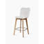 Lily Stool with Solid Wood Frame-1601476146