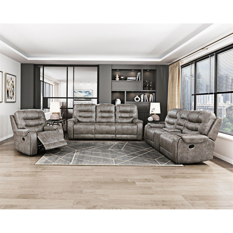 Ensemble de canapés inclinables 3 pièces Furniture