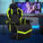 Inbox Zero Reclining Ergonomic Swiveling PC & Racing Game Chair with Footrest-217975702