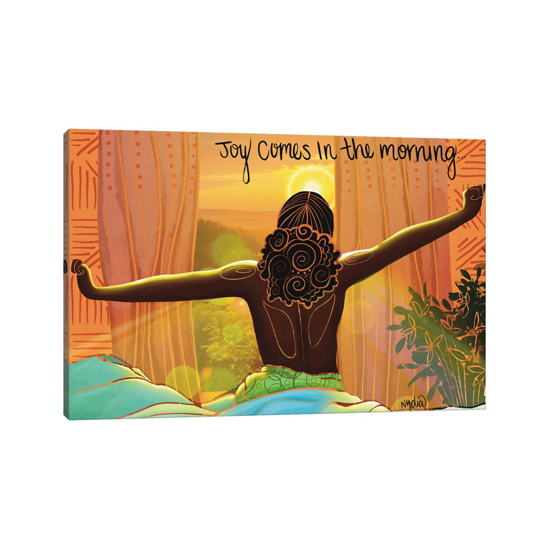 Joy - Wall Art Print - Wrapped Canvas, 12" H x 18" W