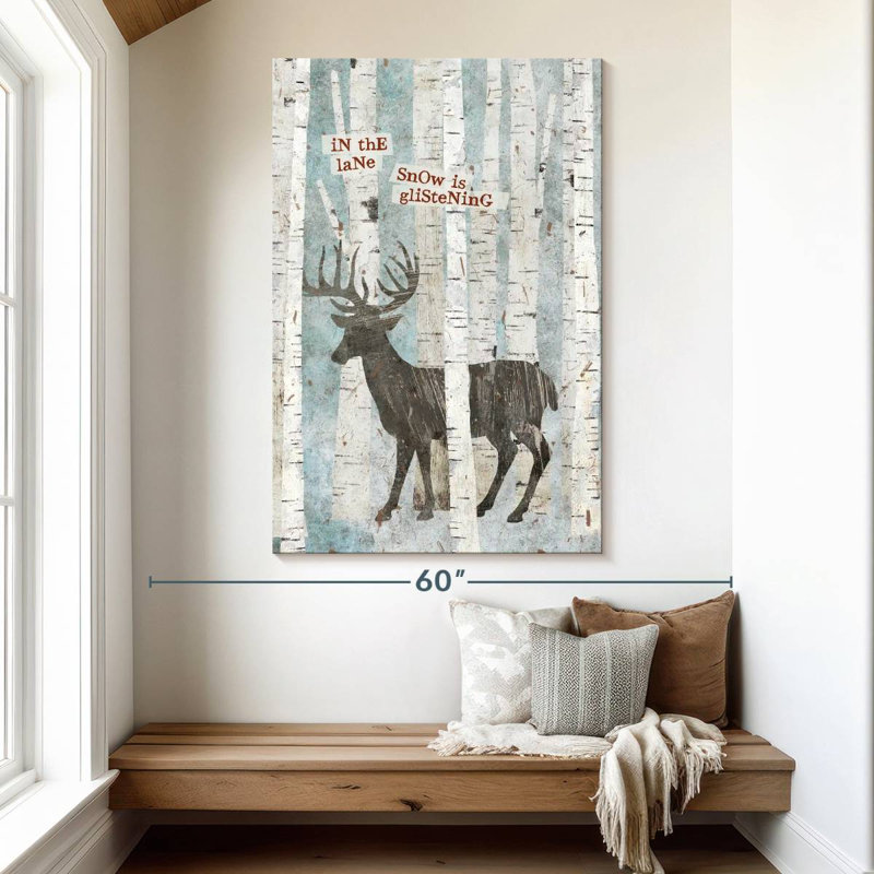 Cerf Brampt Winter Wonderland I, H 51 po x l 34 po
