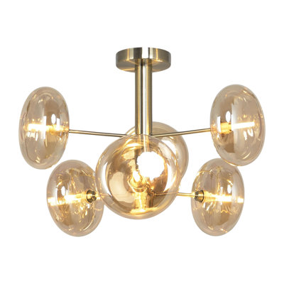 Azir 6-Light 53cm Semi Flush Mount