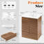 Meuble-lavabo simple 24,17 po avec comptoir d'évier