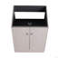 Meuble-lavabo autoportant avec lavabo en résine blanche et 2 portes d'armoire à fermeture en douceur (emballage KD)-1571843576-1571843582