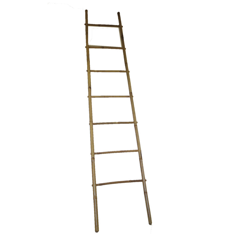 Natural 7' Bamboo Ladder Rack