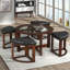 Table basse avec tabourets gigognes Landaverde