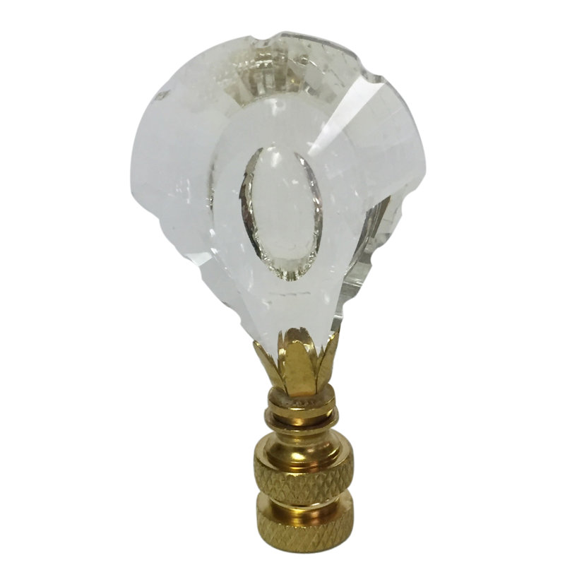 Designer Cut K9 Crystal Lamp Finial