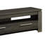 Étagère télé gris vieilli de 2 59 pouces pour le divertissement - Convient aux téléviseurs de 64 pouces, console de style transitionnel avec un espace généreux pour les téléviseurs de 60 pouces