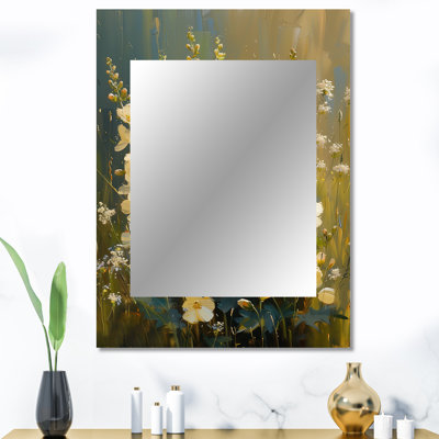 Petite fleur blanche et blanche Lupin - Lupin, miroir traditionnel