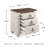 Aidsa Drawer Nightstand in Whitewash