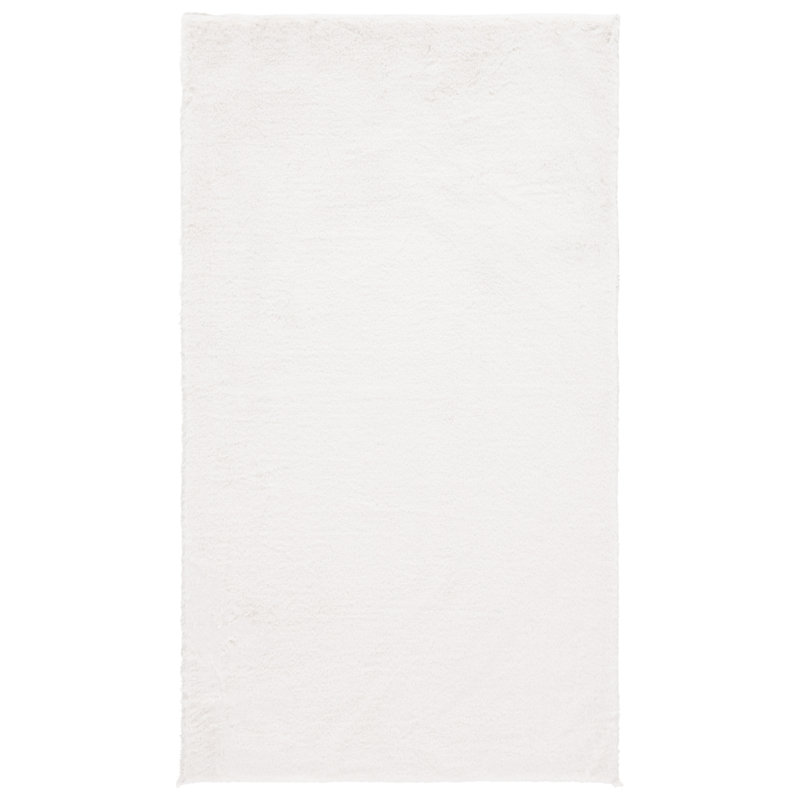 Zhang Faux Fur Rug Performance Machine Washable Abstract Rug, Rectangle 2'3" x 4'