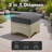7 - Person Patio Furniture Set With Swivel Rocker, Outdoor Wicker Rattan High Back Seating Group With Cushions, All Weather Sofa Conversation Set  For Garden Backyard-394227901
