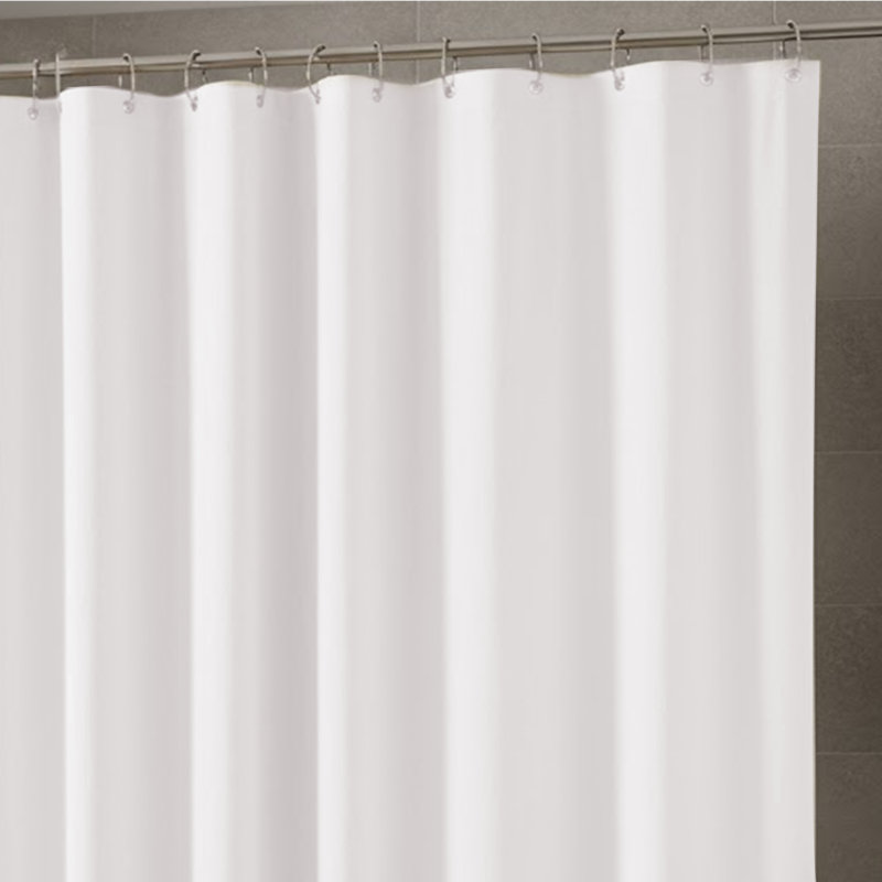 Doublure de rideau de douche simple Dareios PEVA, Blanc, H 72 po x l 72 po