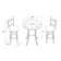 Aleira 2 - Person Four Leg Dining Set