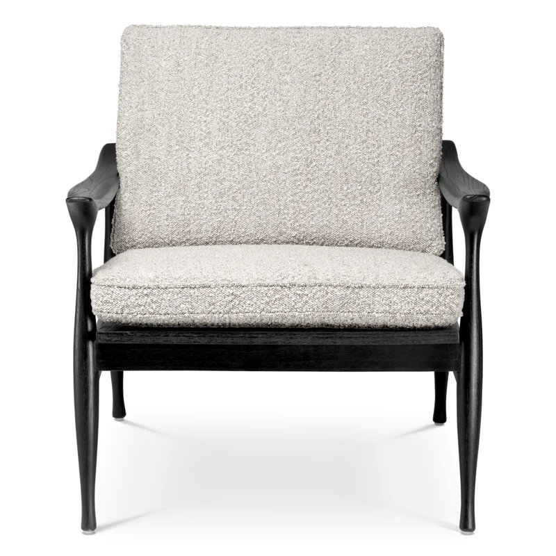 Manzo Armchair, Black, Black