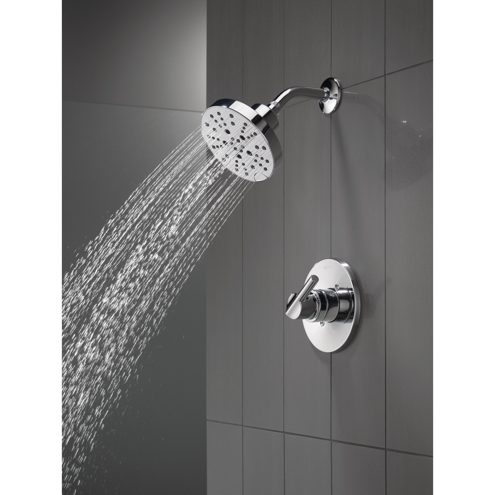 Nicoli Single-Function Shower Faucet Set, Chrome