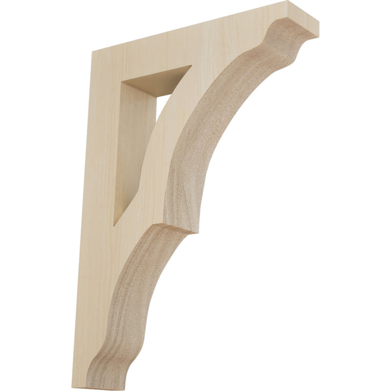 Support en bois Avila, H 10,5 po x l 1,75 po x P 7,5 po, Hévéa
