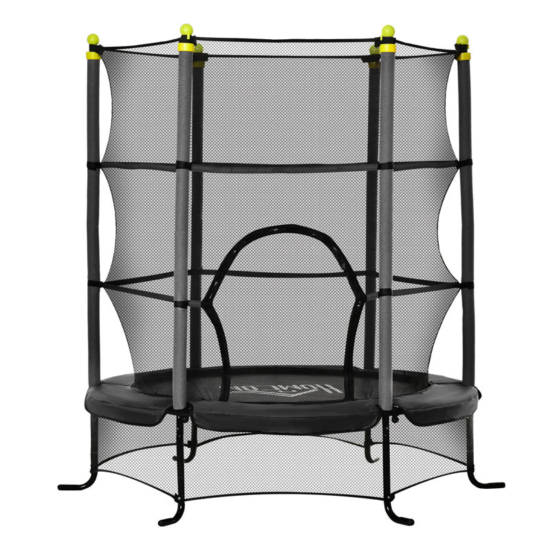 Trampoline pour enfants 5,3 pi Soozier, Noir, noir, noir, noir