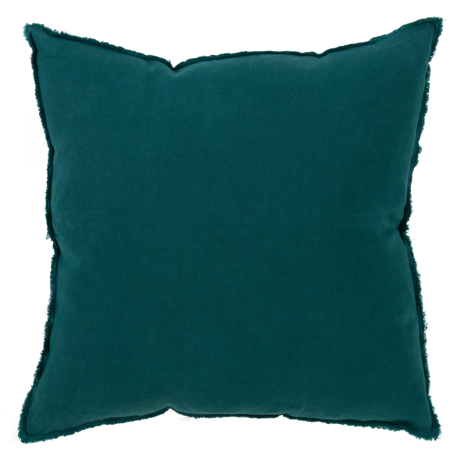 Filia 20" x 20" Linen Throw Pillow, Jasper Green