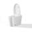 Smart Toilet With Foot Sensor Flush, Heated Seat, Warm Air Dryer, Remote & Knob Control