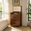 Meuble-lavabo de 23,62 po de largeur avec tabouret de rangement, miroir éclairé et 3 tiroirs-128516191