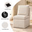 Chaise rembourrée avec espace de rangement