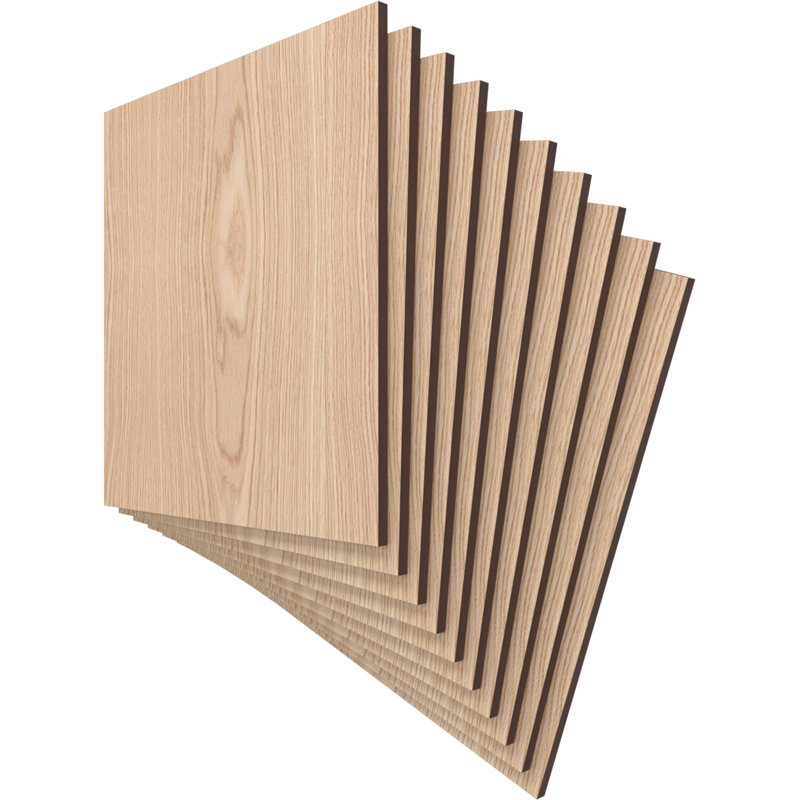 Planches en bois, Chêne, H 15,75 po x l 15,75 po x P 0,38 po