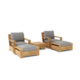 Madera Outdoor 11 - Piece Teak Conversation Set