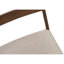 De 2 chaises de salle à manger, rembourrées de mousse épaisse, beige, pieds en bois de noyer, rembourrage en mousse moderne pour la maison, pieds