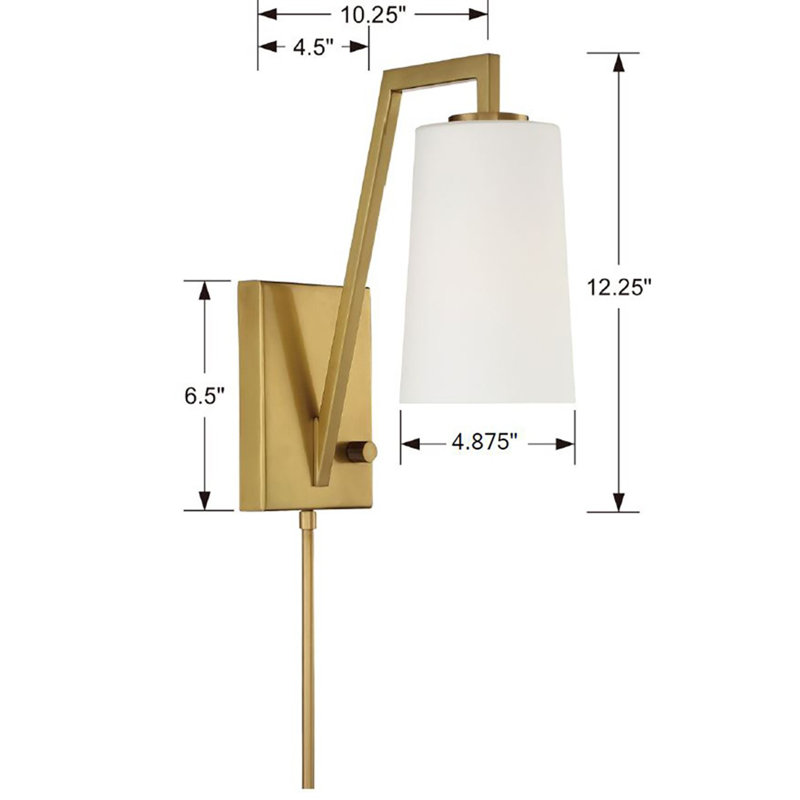 Sidonius Iron Wallchiere, Aged Brass