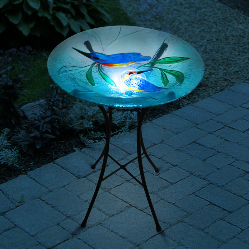 Bain d'oiseaux solaire Juetta