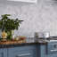 10.25" x 10.25" Marble Mosaic Wall Tile