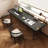 Black Rectangular Solid Wood Writing desk-533090025